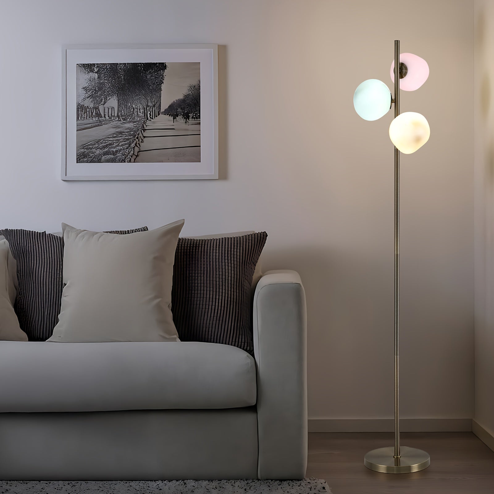 Hand-Blown Globe Glass Lamp Collection, 18\