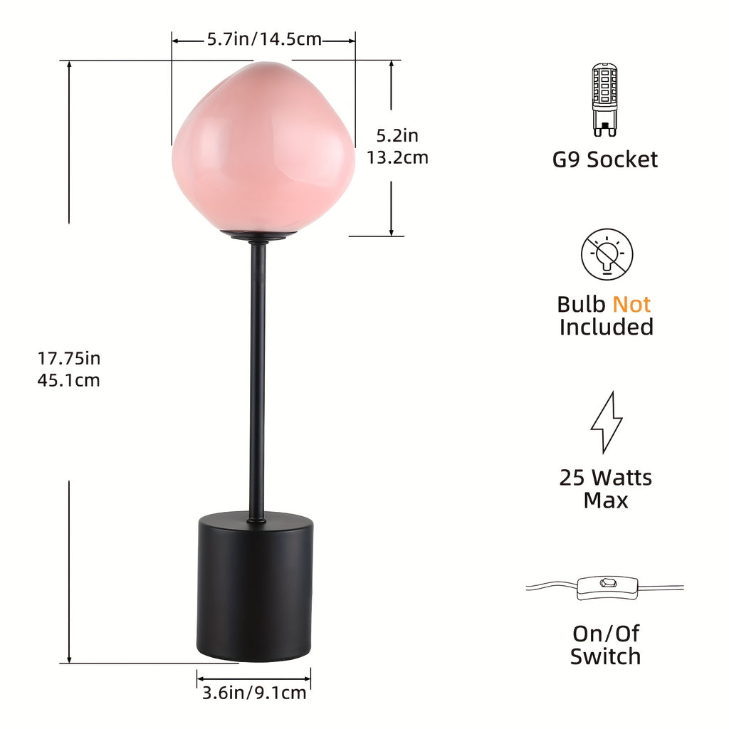 Hand-Blown Globe Glass Lamp Collection, 18\