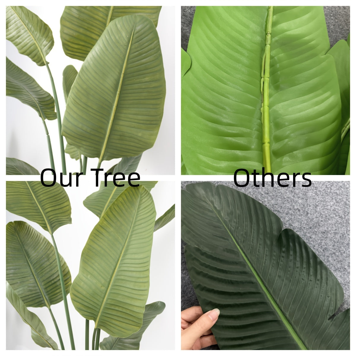 5ft\u002F6ft Artificial Bird Of Paradise Plant Fake Traveler's Banana Tree Faux Tree for Wedding Valentine's Day Spring Summer Christmas New Year Home Modern Living Room Floor Office Garden Store Decor Indoor Perfect Housewarming Gift Artificial Tree