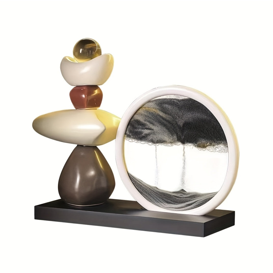 3D Dynamic Sand Flow Painting Decoration Set - Artistic Decor - Creative Flowing Hourglass | Modern Home And Office Decor, Living Room And Bedroom Decoration, Office Artwork, Christmas Decorations, Thanksgiving, Christmas Gifts