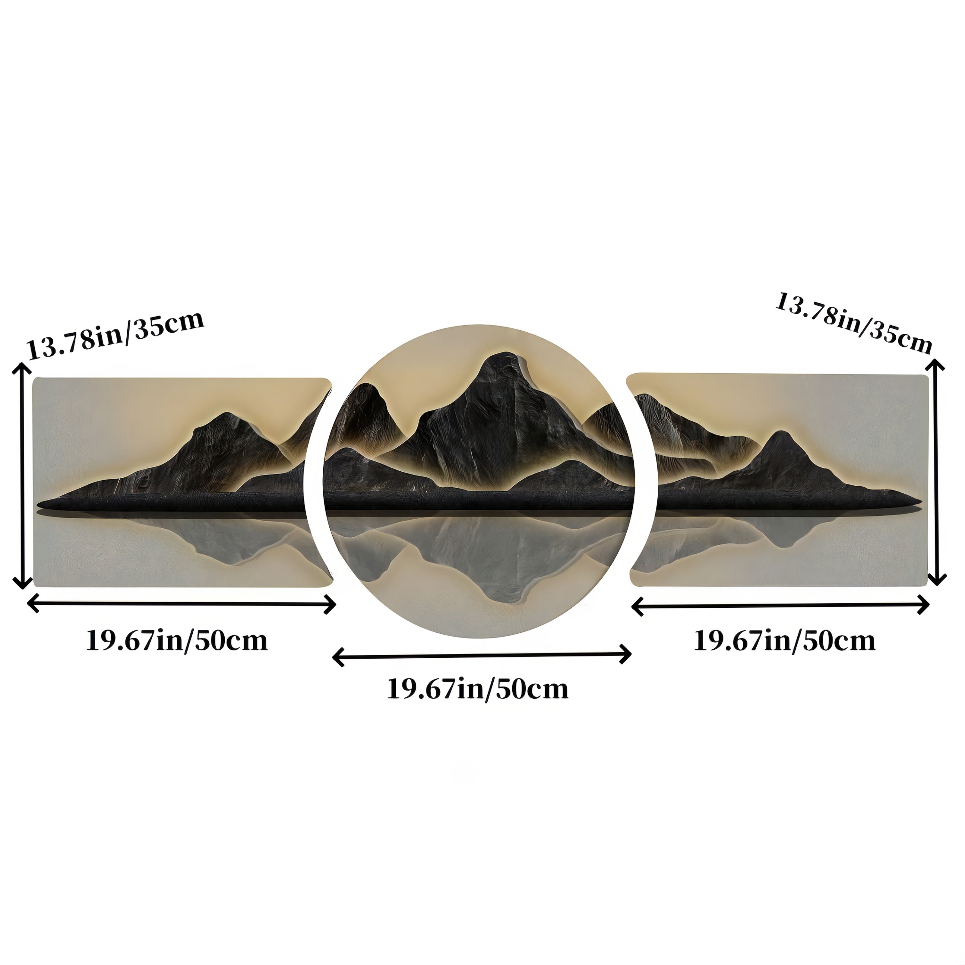 2D Flat, 2D Flat • 3pcs High-End Art Crystal Porcelain Surface Decorative Painting • a Set of Three Pieces • Resin Frame in Two Colors Optional • Victorian-Style Wall Decoration • Suitable for Living Room, Office, Bedroom, Hotel, Bar