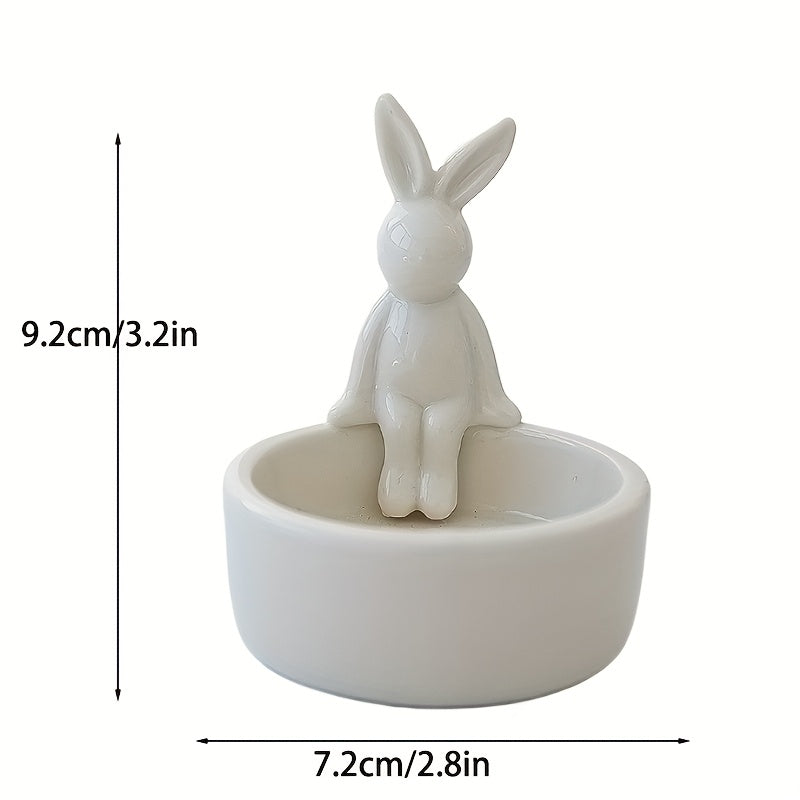 Easter Candle Easter Ceramic Art Deco Tabletop Candle Holder | Easter Candle Holder, Spring Easter Ceramic Craft, for Easter Holiday