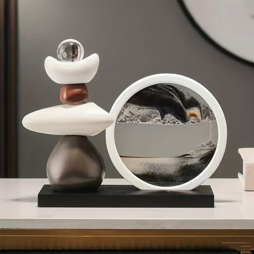 3D Dynamic Sand Flow Painting Decoration Set - Artistic Decor - Creative Flowing Hourglass | Modern Home And Office Decor, Living Room And Bedroom Decoration, Office Artwork, Christmas Decorations, Thanksgiving, Christmas Gifts