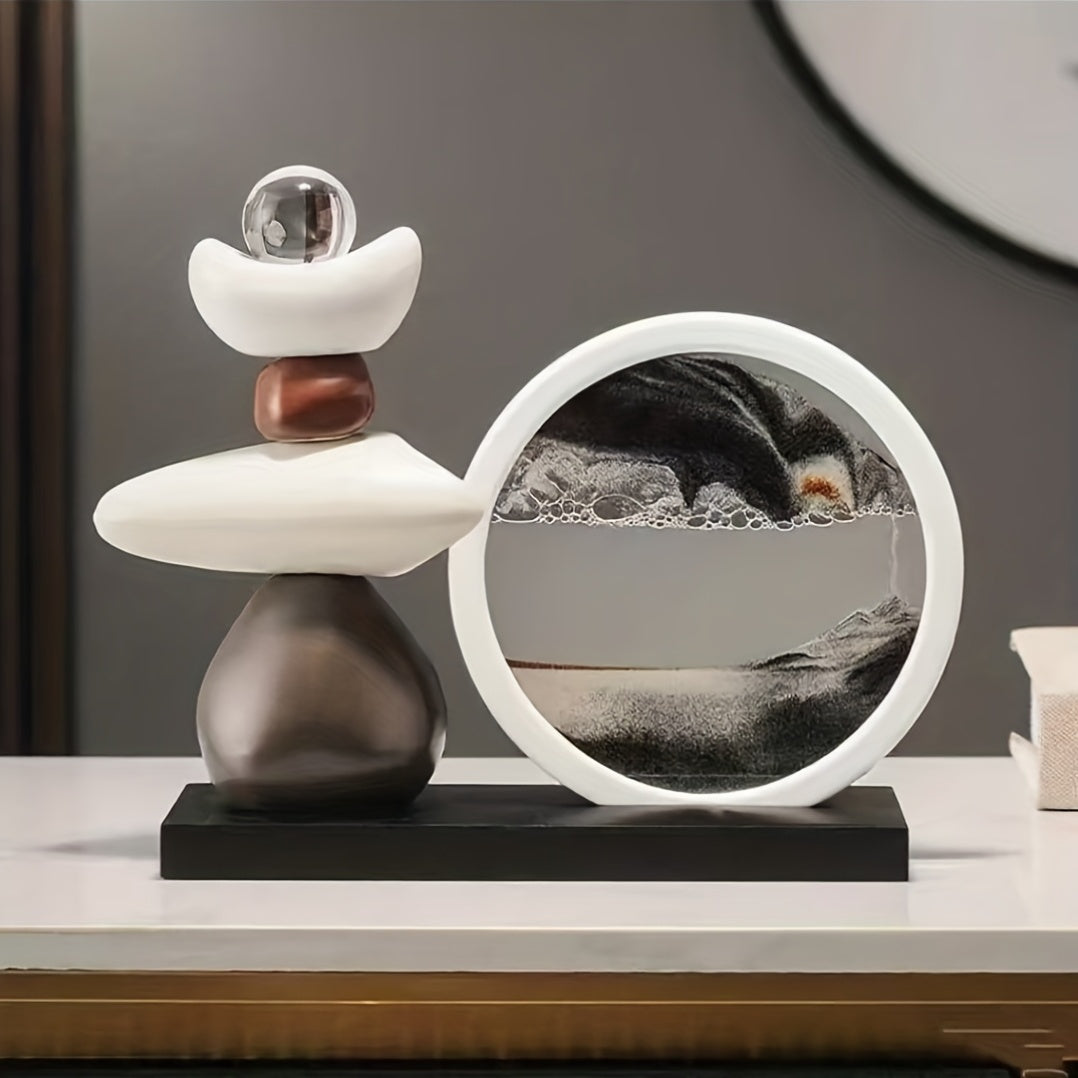 3D Dynamic Sand Flow Painting Decoration Set - Artistic Decor - Creative Flowing Hourglass | Modern Home And Office Decor, Living Room And Bedroom Decoration, Office Artwork, Christmas Decorations, Thanksgiving, Christmas Gifts