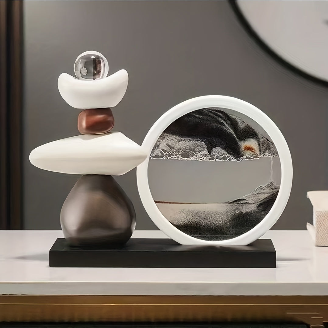 3D Dynamic Sand Flow Painting Decoration Set - Artistic Decor - Creative Flowing Hourglass | Modern Home And Office Decor, Living Room And Bedroom Decoration, Office Artwork, Christmas Decorations, Thanksgiving, Christmas Gifts