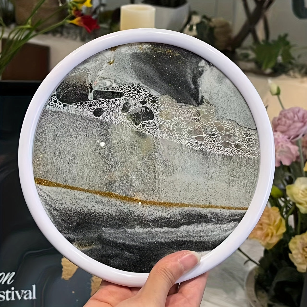 3D Dynamic Sand Flow Painting Decoration Set - Artistic Decor - Creative Flowing Hourglass | Modern Home And Office Decor, Living Room And Bedroom Decoration, Office Artwork, Christmas Decorations, Thanksgiving, Christmas Gifts