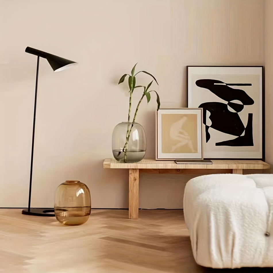 Minimalist and High-end Glass Vase Ornaments, Hydroponic Pendant Clock, Snow Willow, Horse Drunken Wood Living Room, Flower Arrangement, Floor to Ceiling Decoration, Indoor Decorations