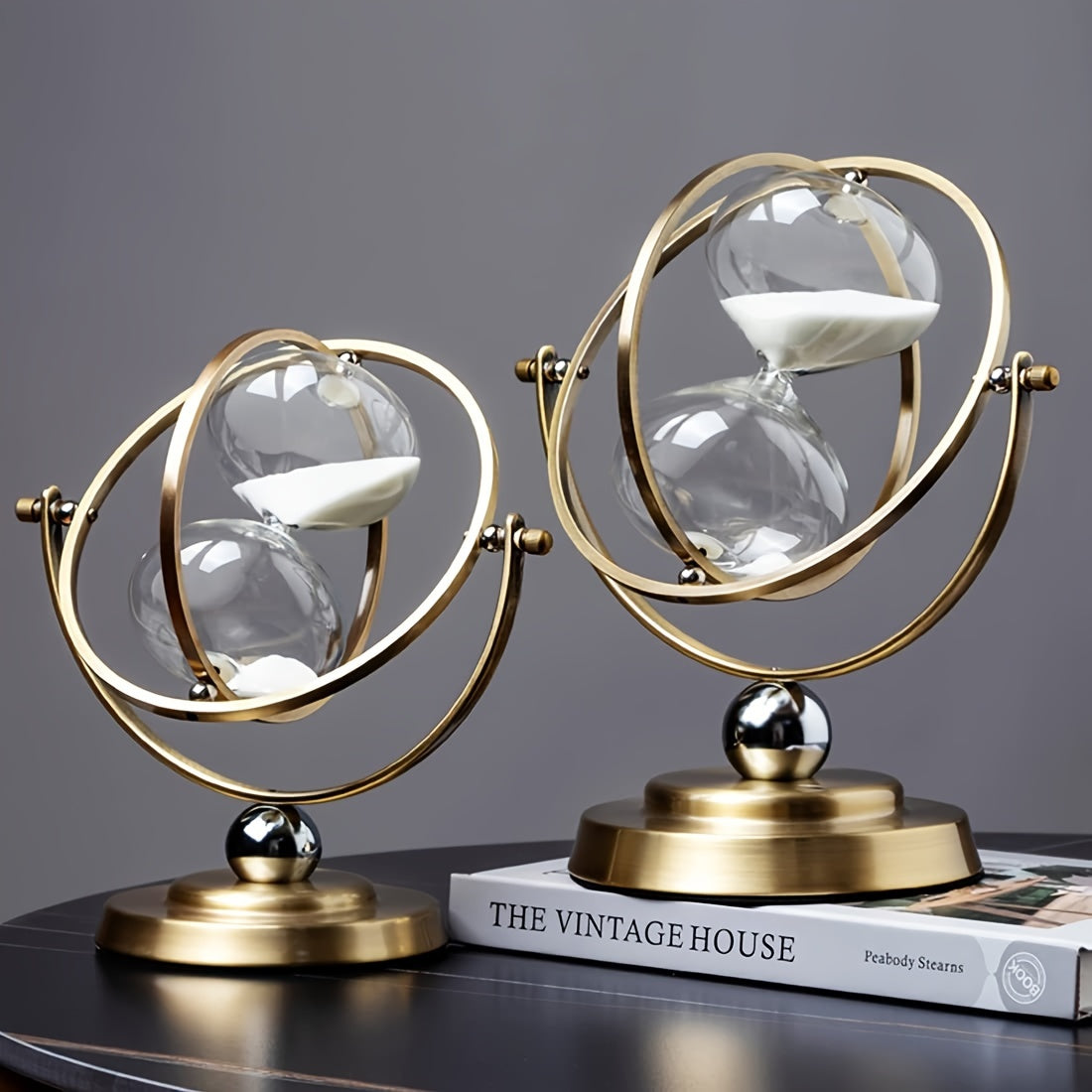 1pc of a 30-Minute Hourglass Sand Timer, Featuring a 720° Rotating vintage White Design, Perfect for Vintage Decor, Suitable for Office Desks, Homes, Or Weddings