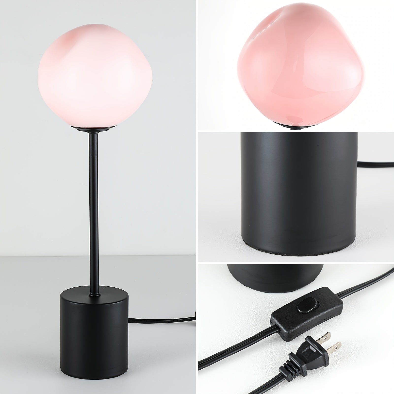 Hand-Blown Globe Glass Lamp Collection, 18\