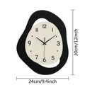 1pc, irregular wall clock, modern and simple silent clock for home decoration, suitable for living room, bedroom, room decoration, home decoration, kitchen, office decoration, birthday, New Year's Valentine's Day gifts
