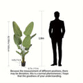 5ft\u002F6ft Artificial Bird Of Paradise Plant Fake Traveler's Banana Tree Faux Tree for Wedding Valentine's Day Spring Summer Christmas New Year Home Modern Living Room Floor Office Garden Store Decor Indoor Perfect Housewarming Gift Artificial Tree