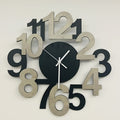 1pc Asymmetrical Digital Silhouette Wall Clock for Indoor and Outdoor Wall Clocks in Bedroom, Hall, Kitchen, Terrace, Dining Room