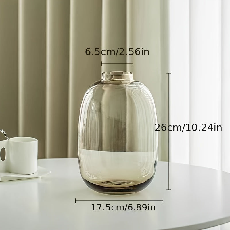 Minimalist and High-end Glass Vase Ornaments, Hydroponic Pendant Clock, Snow Willow, Horse Drunken Wood Living Room, Flower Arrangement, Floor to Ceiling Decoration, Indoor Decorations