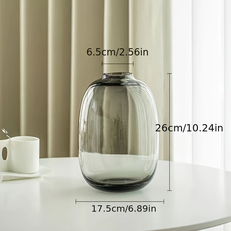 Minimalist and High-end Glass Vase Ornaments, Hydroponic Pendant Clock, Snow Willow, Horse Drunken Wood Living Room, Flower Arrangement, Floor to Ceiling Decoration, Indoor Decorations